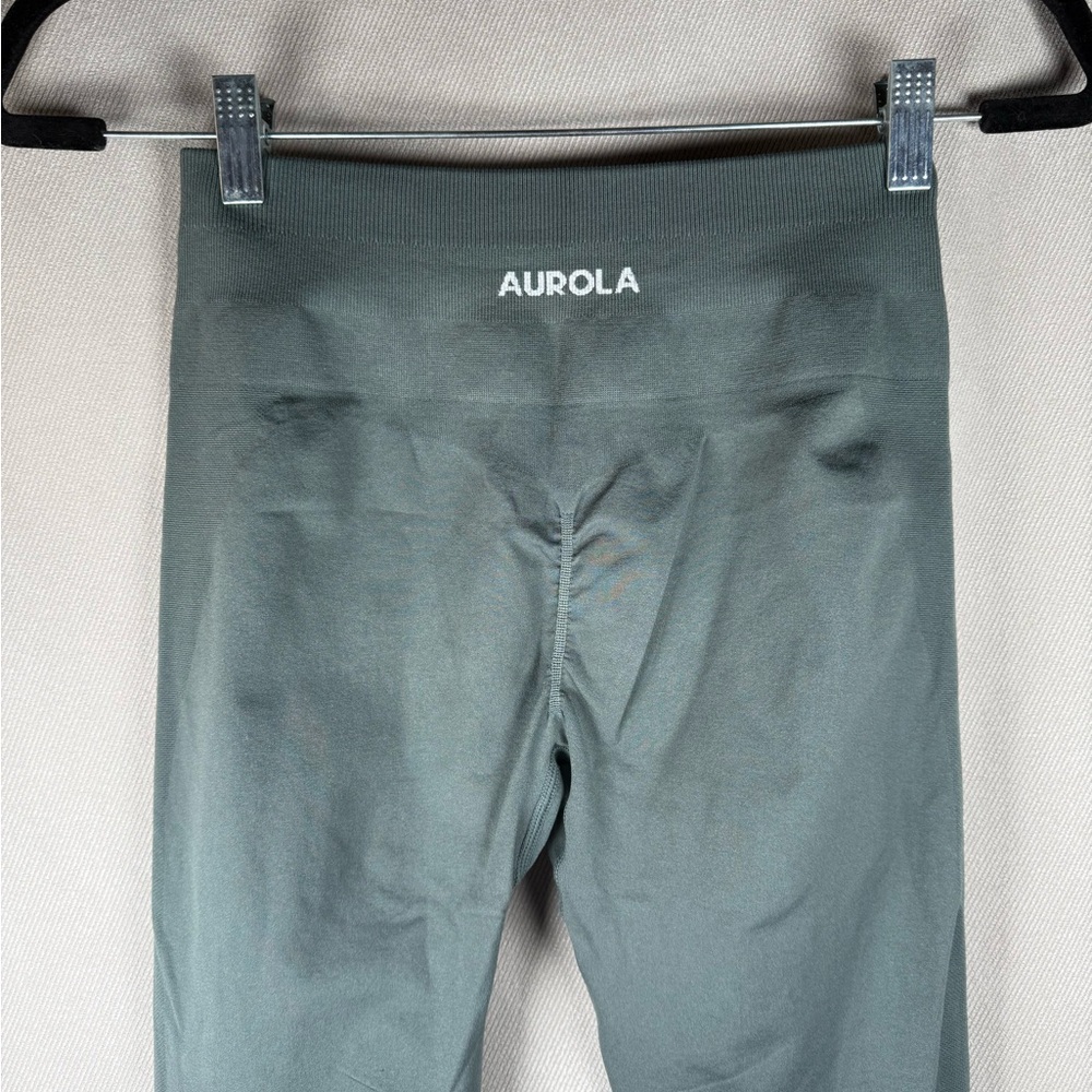 Aurola Energetic Bum Scrunch Full Length High Waist Leggings - Size XS/S in Grey